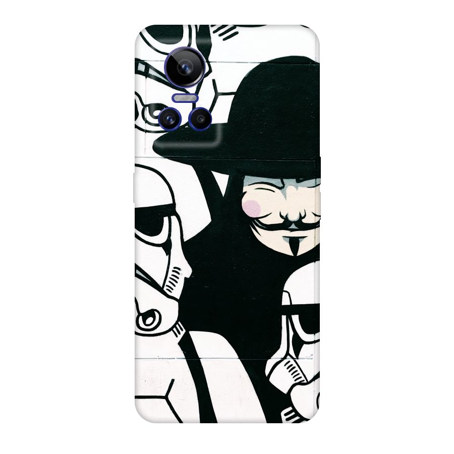 Anonymous Hat Original Polycarbonate Back Case for Realme GT Neo 3