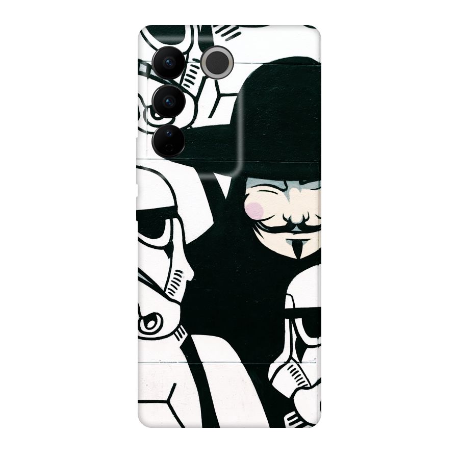 Anonymous Hat Original Polycarbonate Back Case for Vivo V27