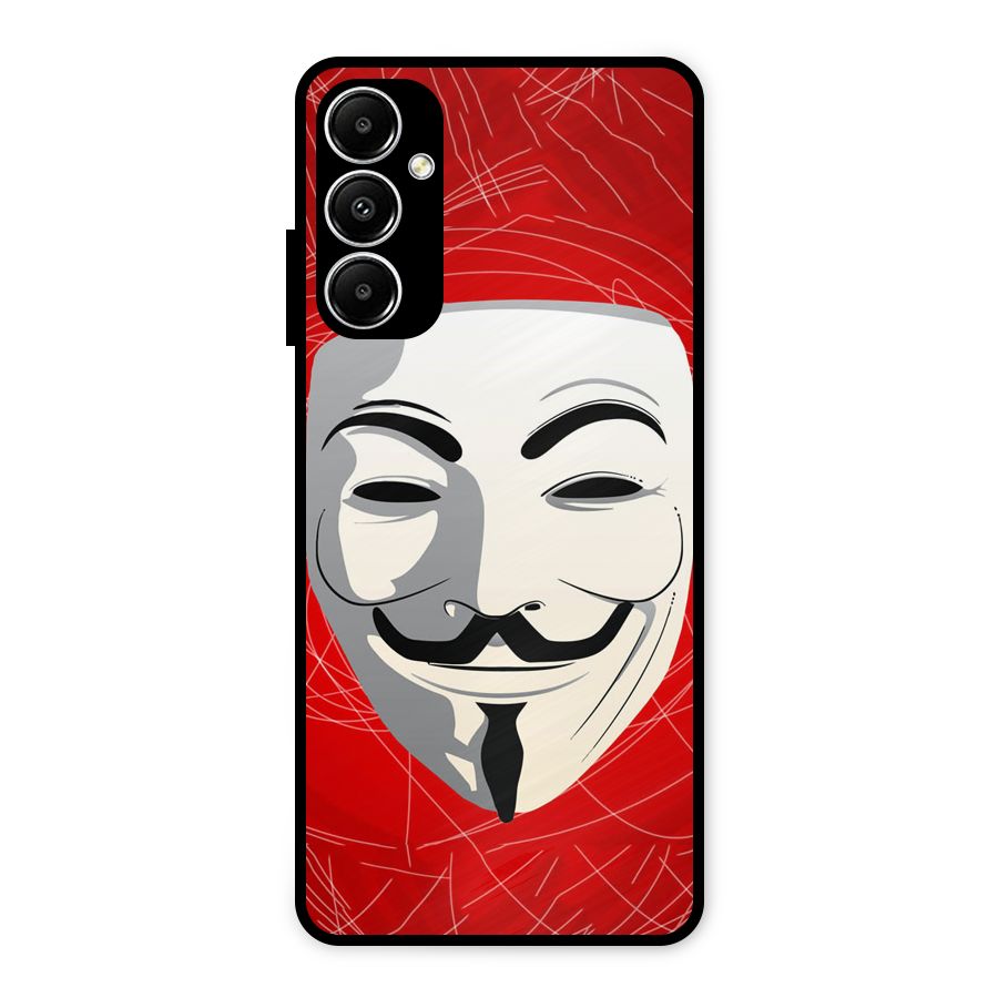Anonymous Mask Abstract Metal Back Case for Galaxy A05s