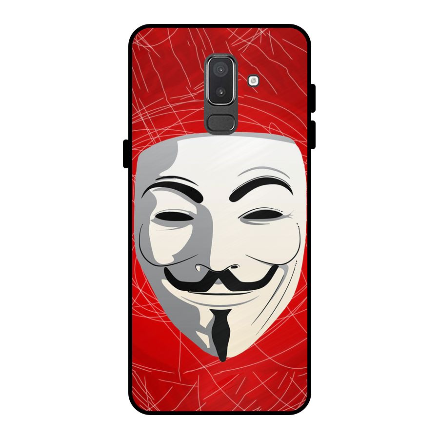 Anonymous Mask Abstract Metal Back Case for Galaxy On8 (2018)