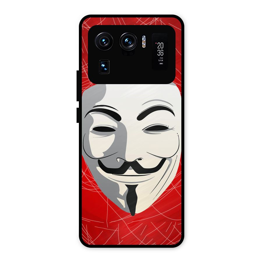 Anonymous Mask Abstract Metal Back Case for Mi 11 Ultra