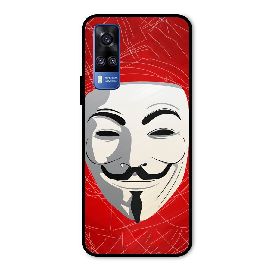 Anonymous Mask Abstract Metal Back Case for Vivo Y31