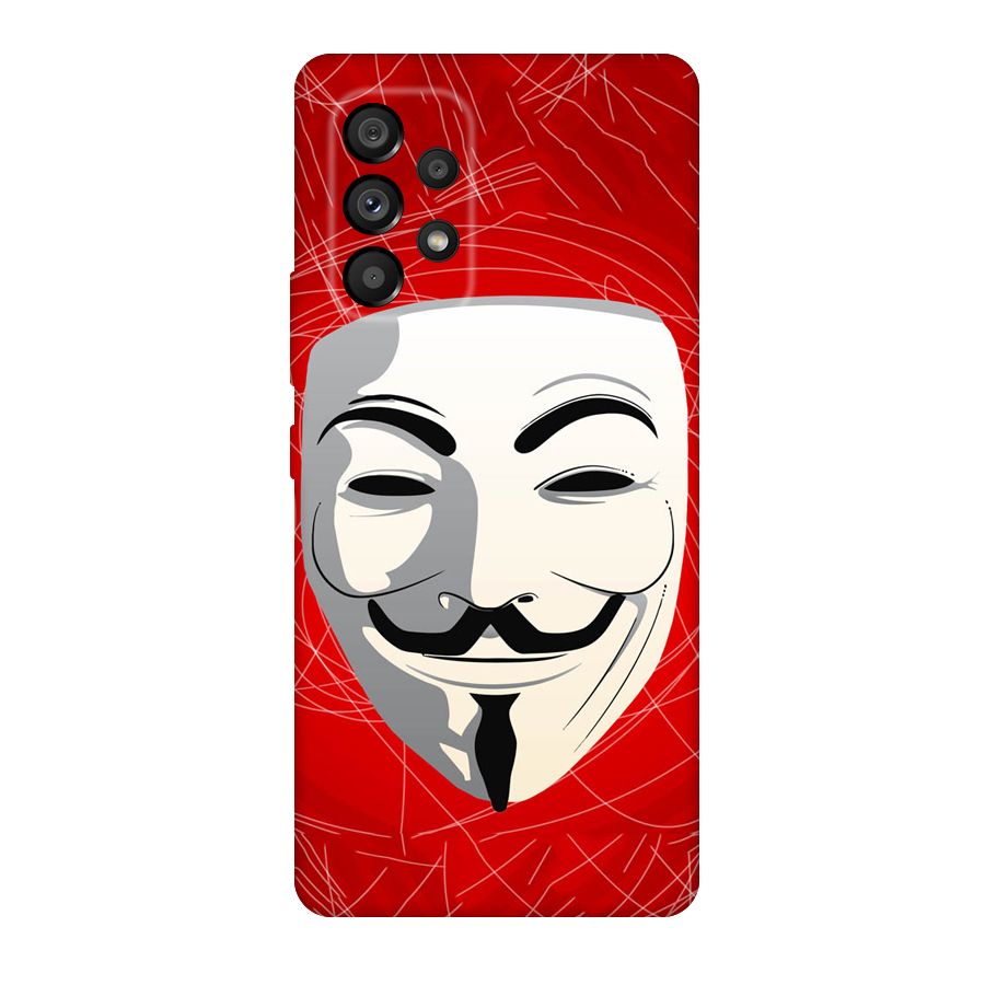 Anonymous Mask Abstract Original Polycarbonate Back Case for Galaxy A53 5G