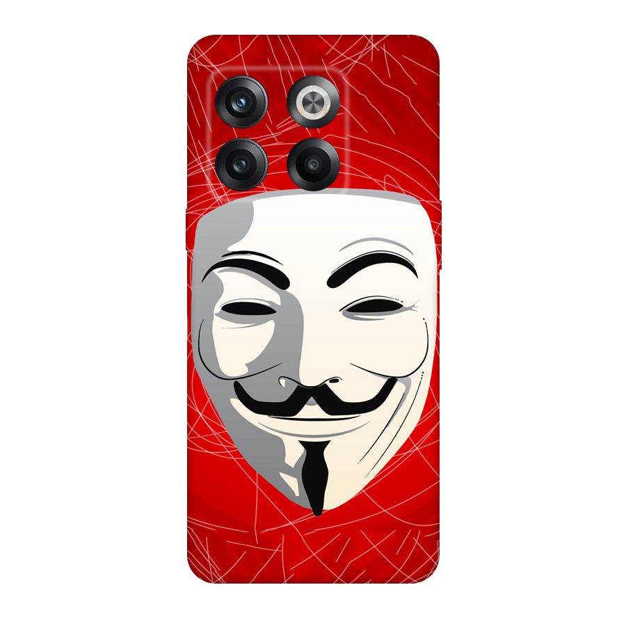 Anonymous Mask Abstract Original Polycarbonate Back Case for OnePlus 10T