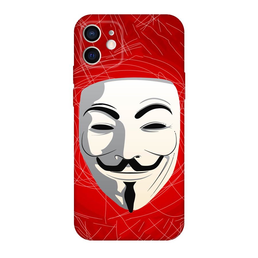 Anonymous Mask Abstract Original Polycarbonate Back Case for iPhone 12