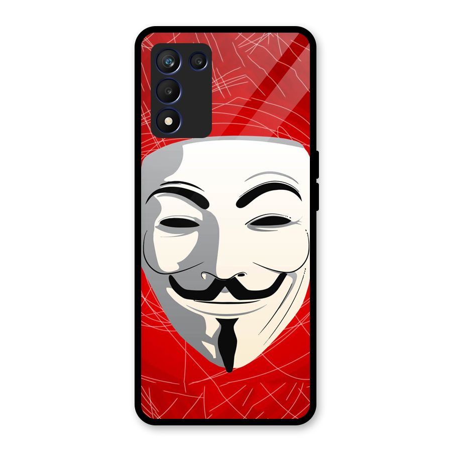 Anonymous Mask Abstract  Glass Back Case for Realme 9 5G Speed