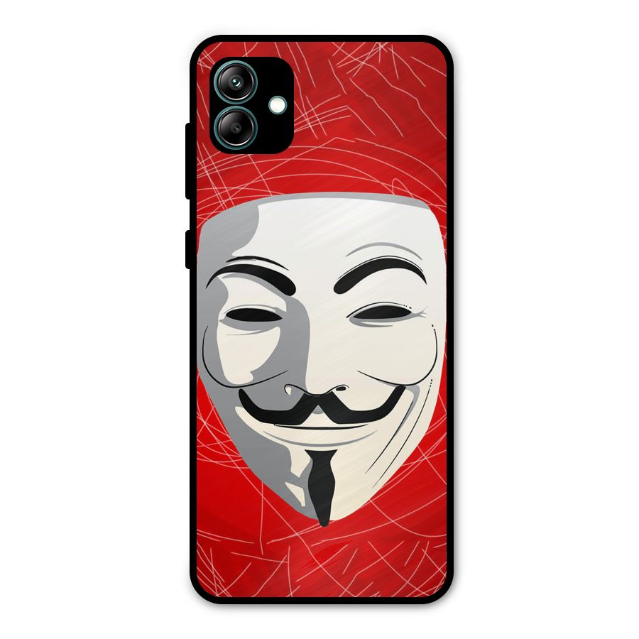 Anonymous Mask Abstract  Metal Back Case for Galaxy A04