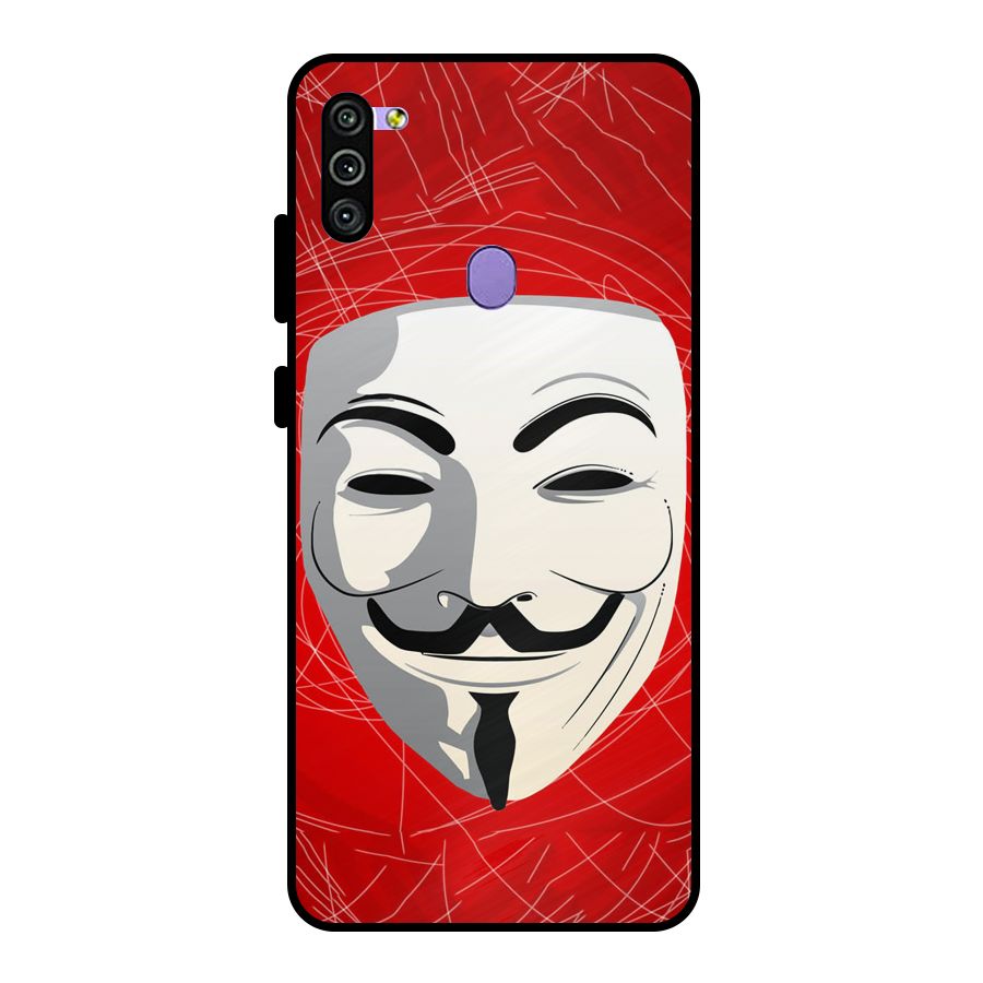 Anonymous Mask Abstract  Metal Back Case for Galaxy M11