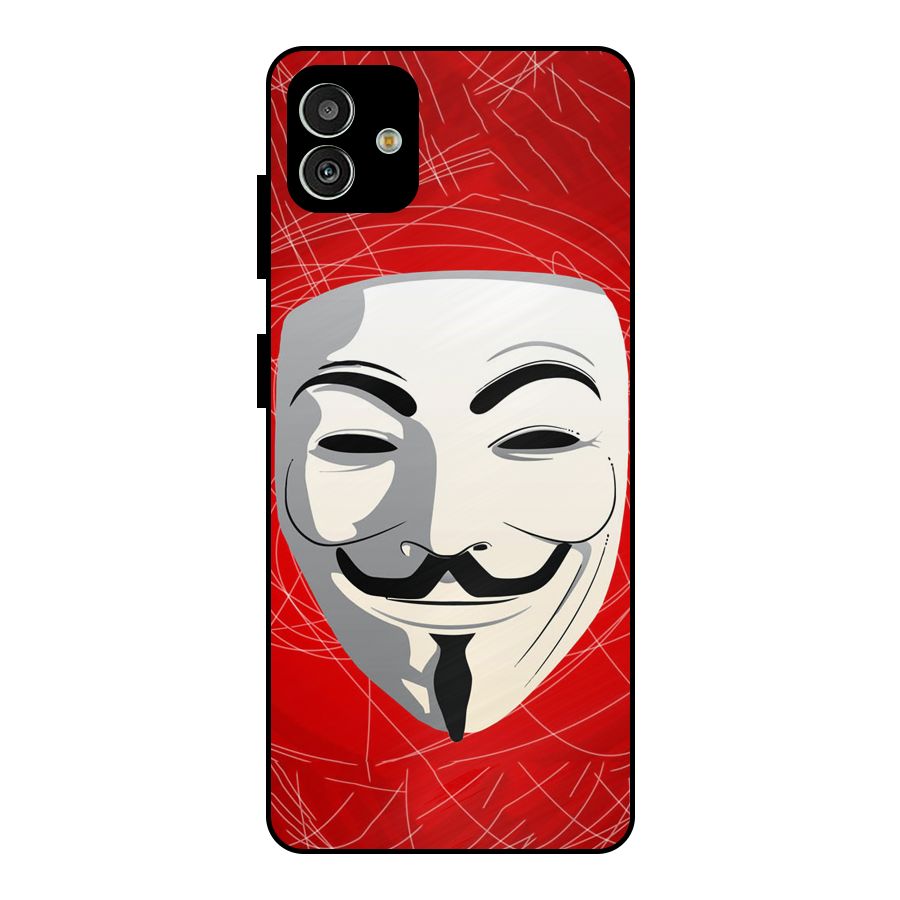 Anonymous Mask Abstract  Metal Back Case for Galaxy M13 5G