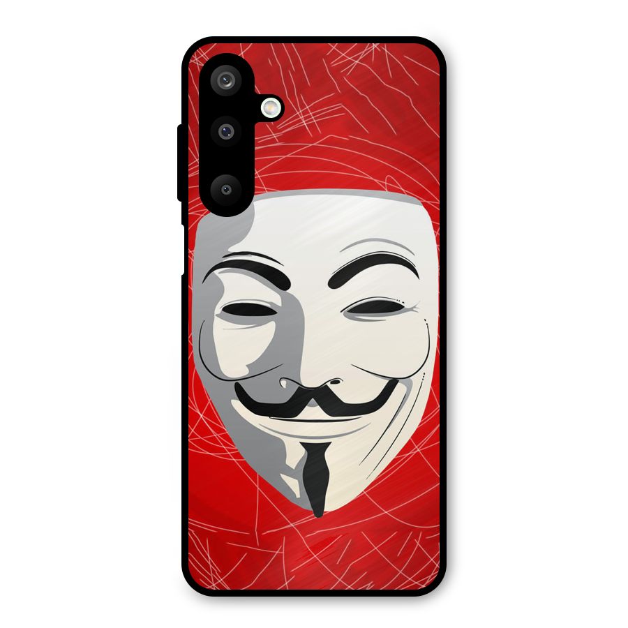 Anonymous Mask Abstract  Metal Back Case for Galaxy M16