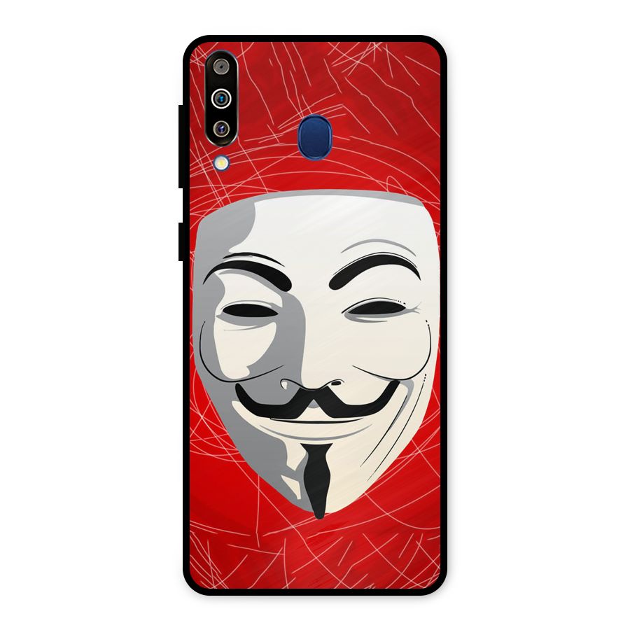 Anonymous Mask Abstract  Metal Back Case for Galaxy M30