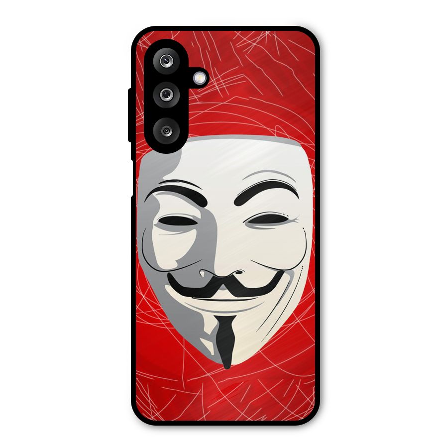 Anonymous Mask Abstract  Metal Back Case for Galaxy M36
