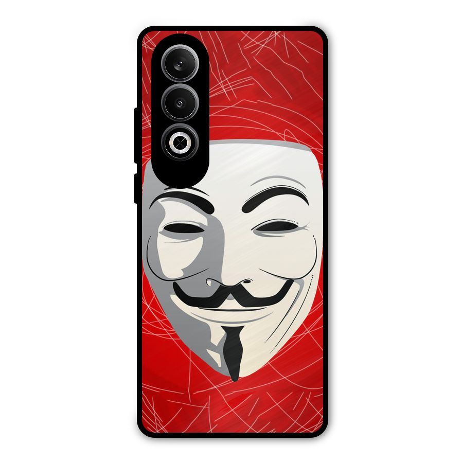 Anonymous Mask Abstract  Metal Back Case for OnePlus Nord CE4
