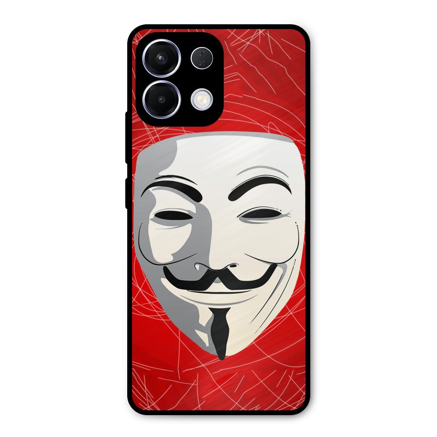 Anonymous Mask Abstract  Metal Back Case for Oppo K13