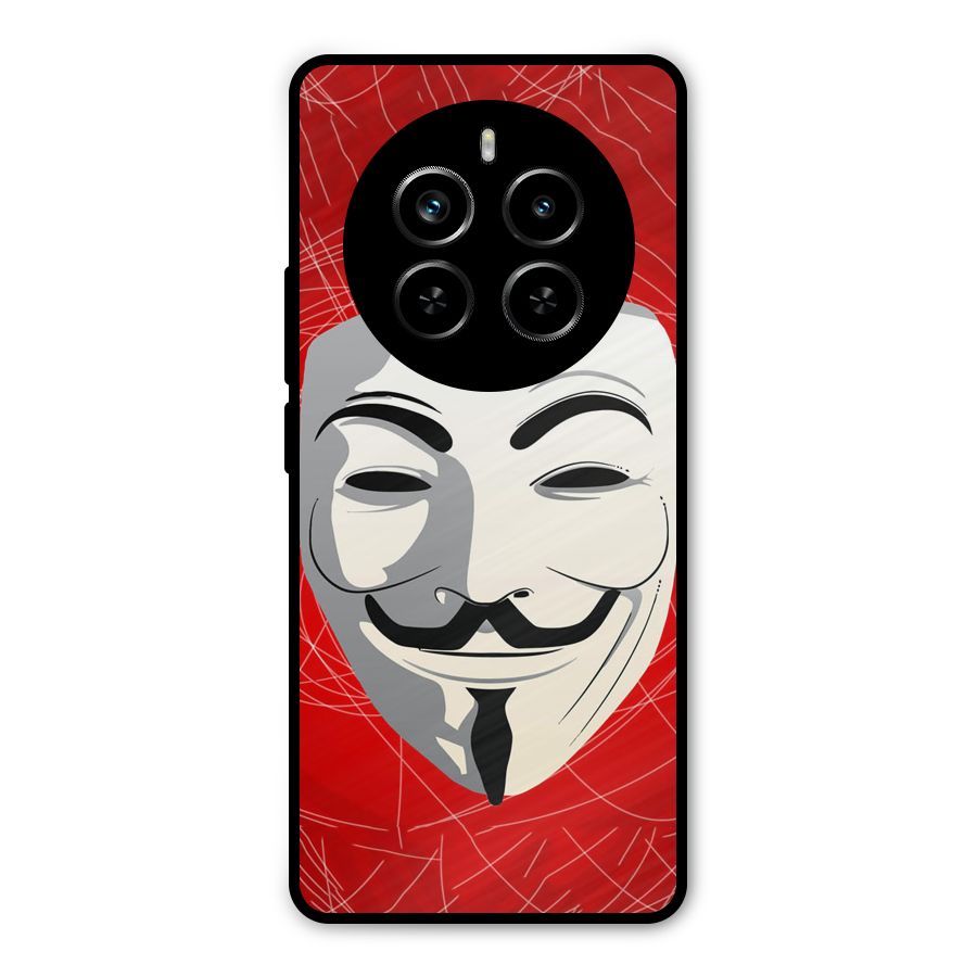 Anonymous Mask Abstract  Metal Back Case for Realme P1 Pro