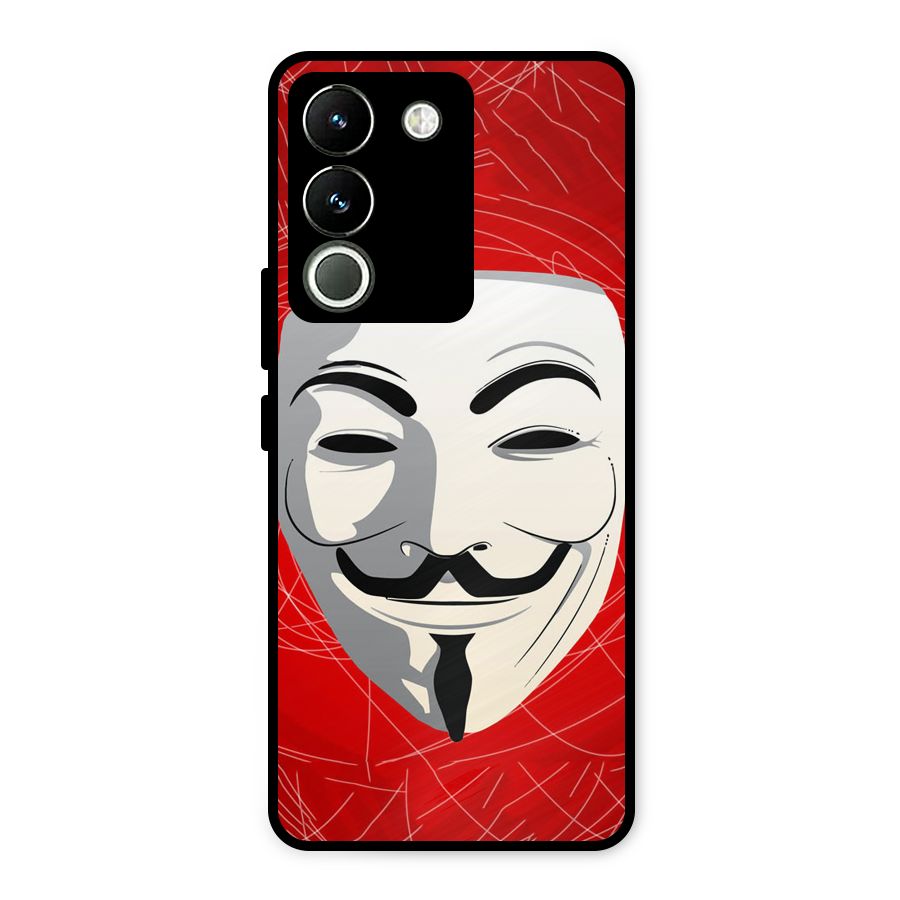 Anonymous Mask Abstract  Metal Back Case for Vivo Y200