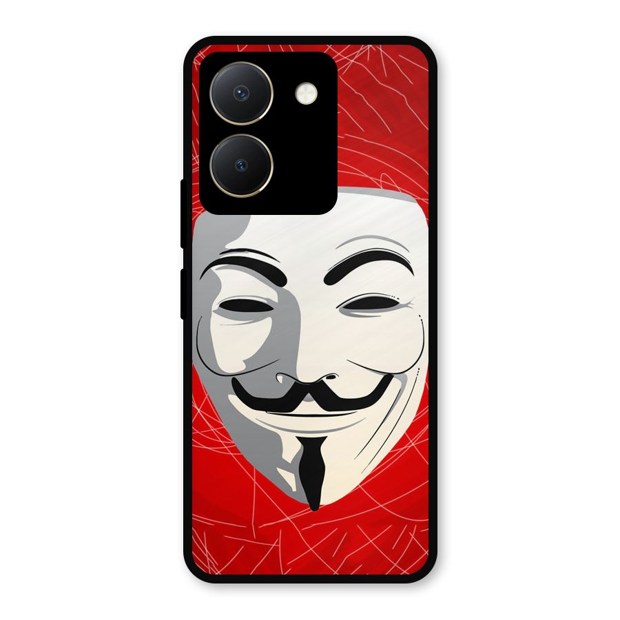 Anonymous Mask Abstract  Metal Back Case for Vivo Y36