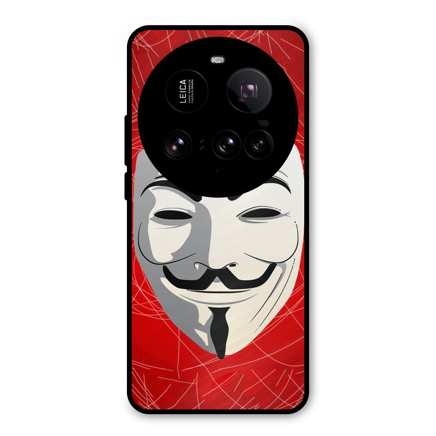 Anonymous Mask Abstract  Metal Back Case for Xiaomi 15 Ultra