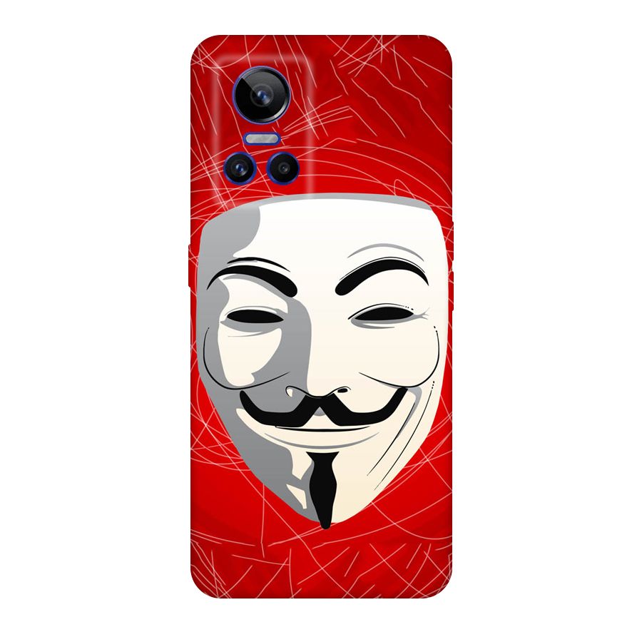 Anonymous Mask Abstract  Original Polycarbonate Back Case for Realme GT Neo 3