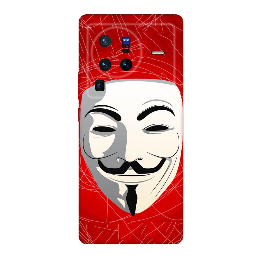 Anonymous Mask Abstract  Original Polycarbonate Back Case for Vivo X80