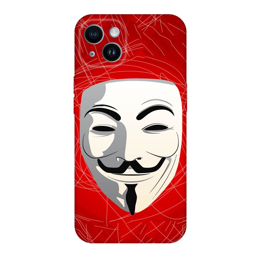 Anonymous Mask Abstract  Original Polycarbonate Back Case for iPhone 14
