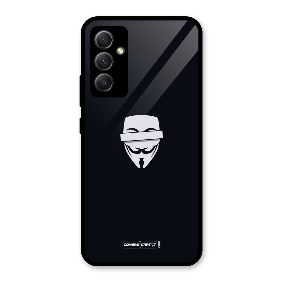 Anonymous Mask Glass Back Case for Galaxy A34
