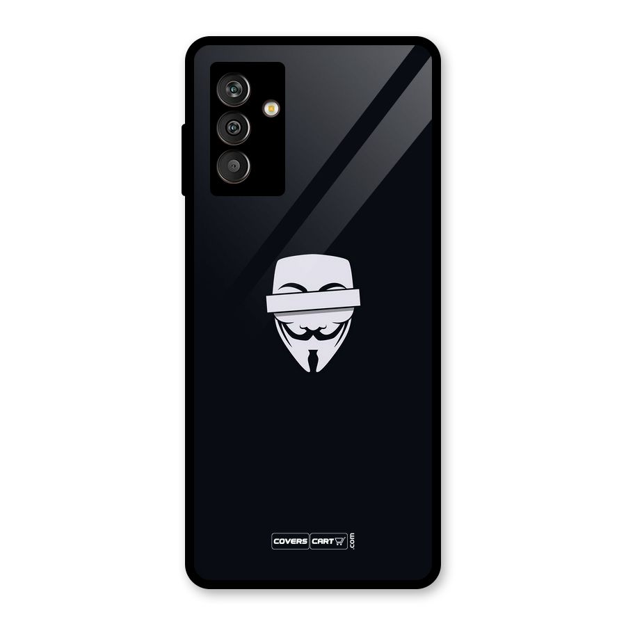 Anonymous Mask Glass Back Case for Galaxy M13