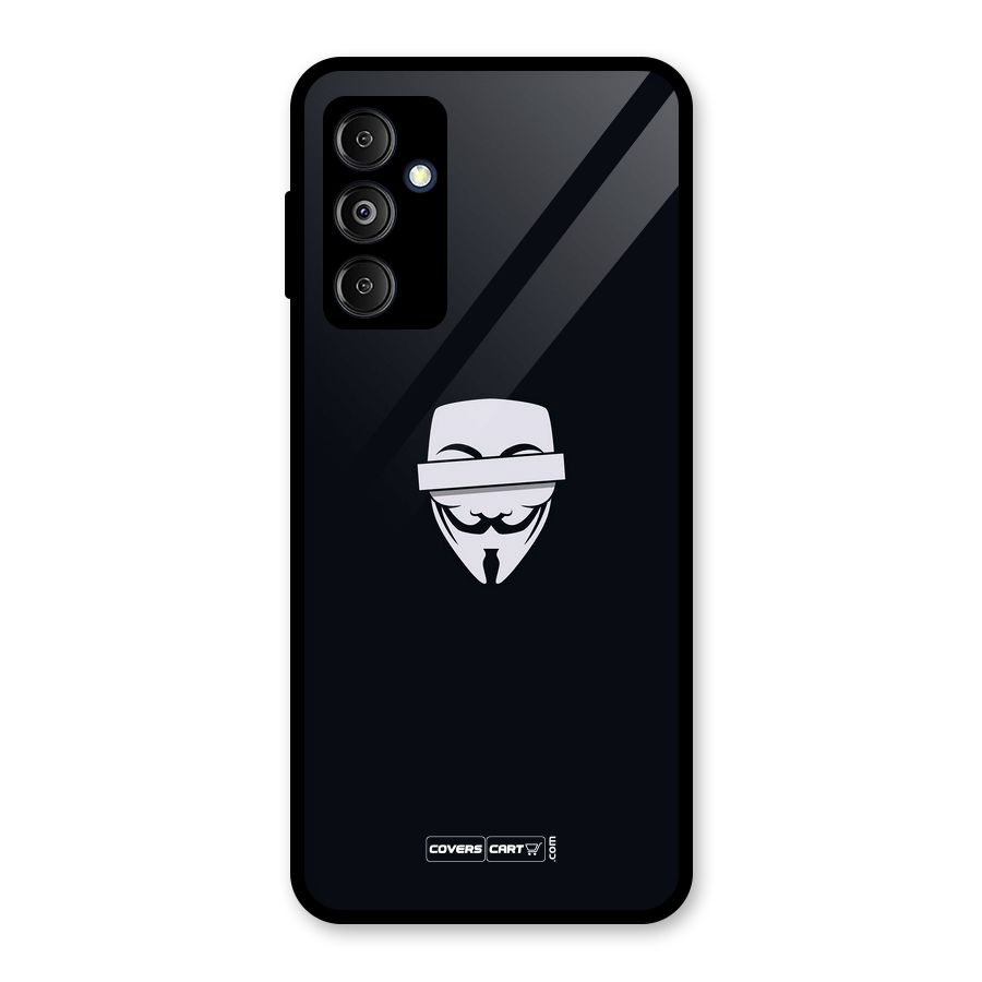 Anonymous Mask Glass Back Case for Galaxy M14 5G