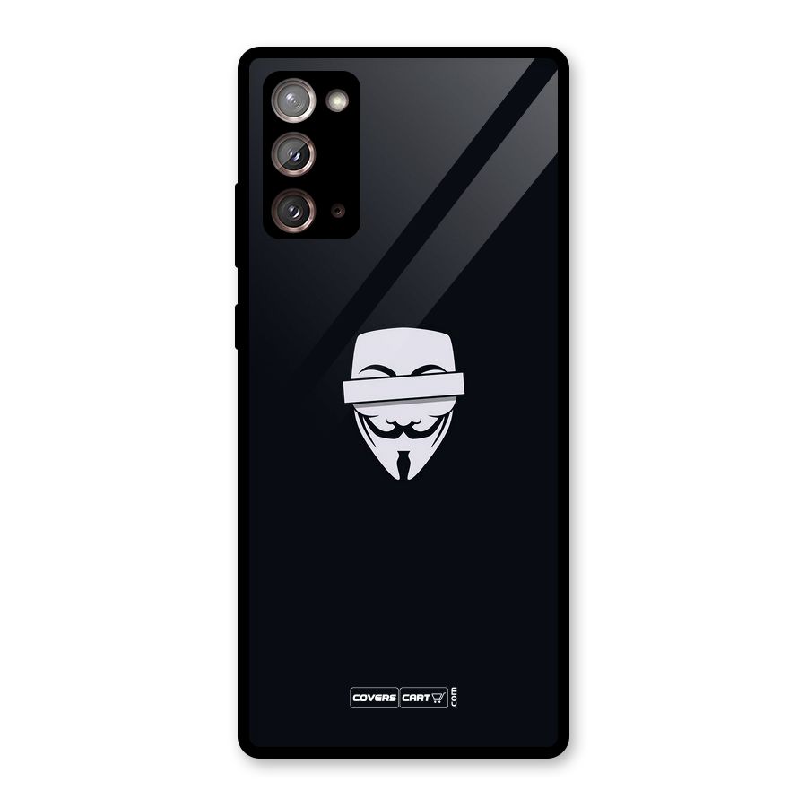 Anonymous Mask Glass Back Case for Galaxy Note 20