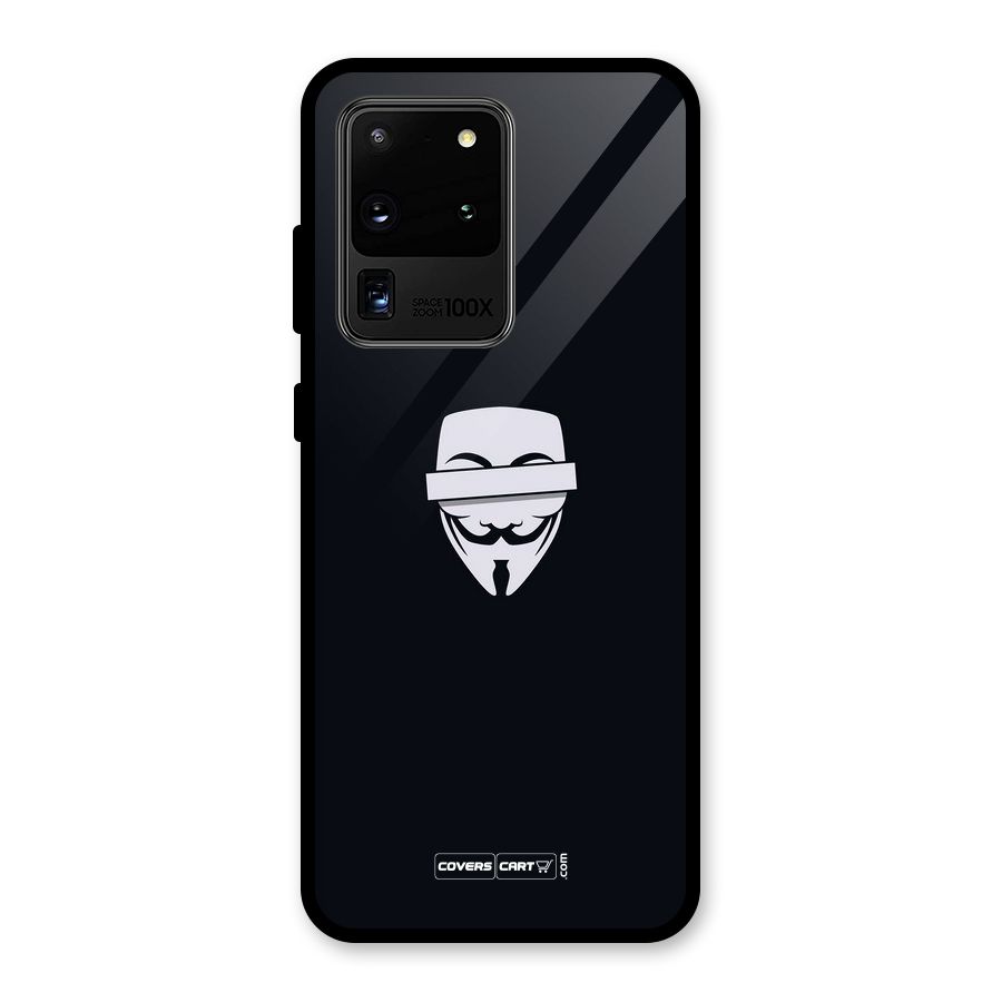 Anonymous Mask Glass Back Case for Galaxy S20 Ultra