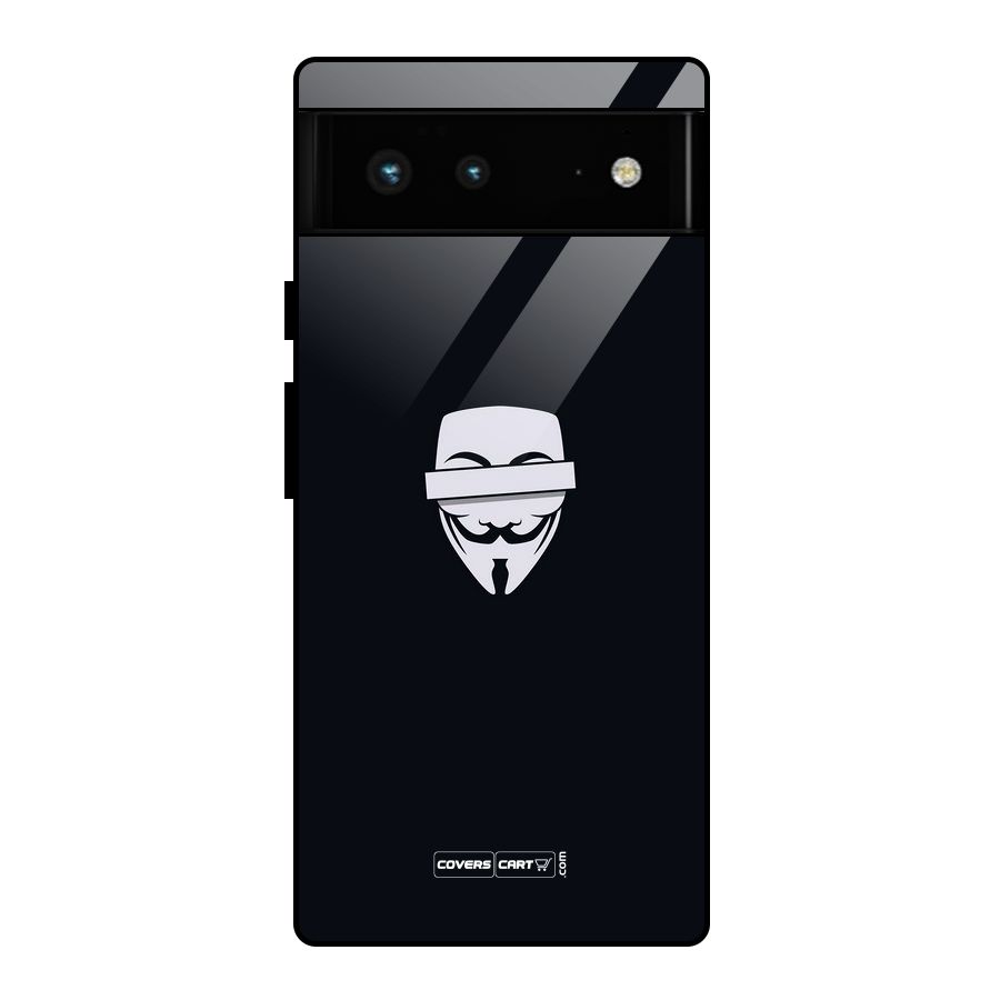Anonymous Mask Glass Back Case for Google Pixel 6