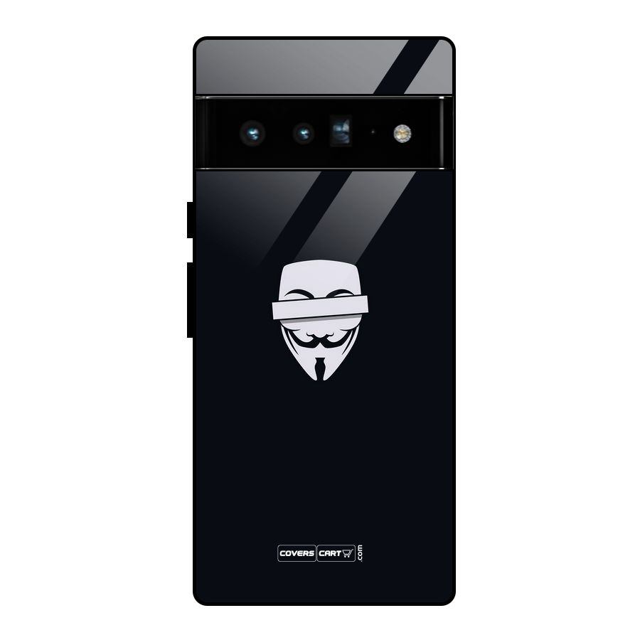 Anonymous Mask Glass Back Case for Google Pixel 6 Pro