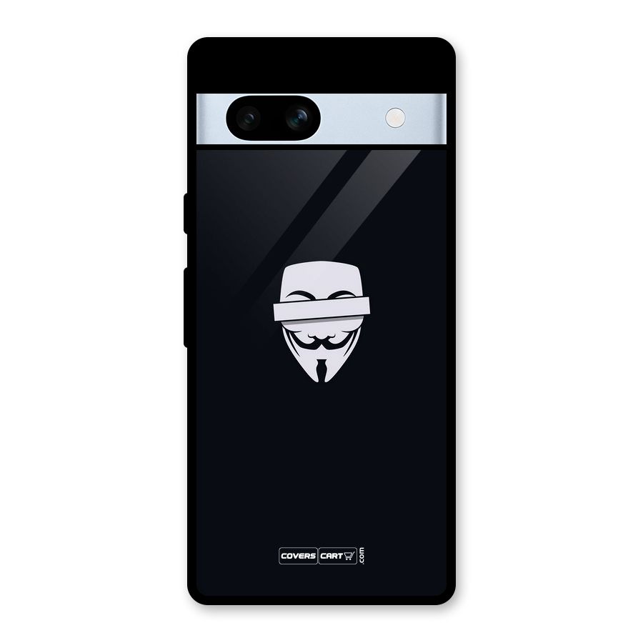 Anonymous Mask Glass Back Case for Google Pixel 7a