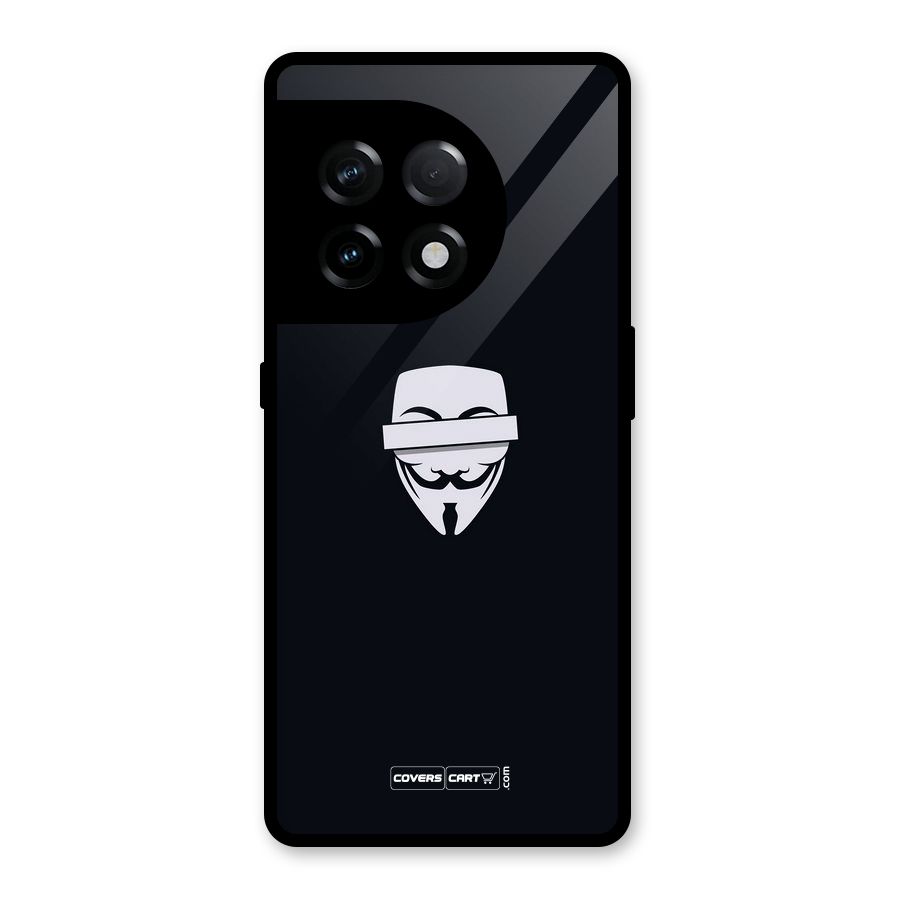 Anonymous Mask Glass Back Case for OnePlus 11R