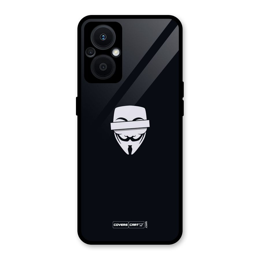 Anonymous Mask Glass Back Case for Oppo F21s Pro 5G