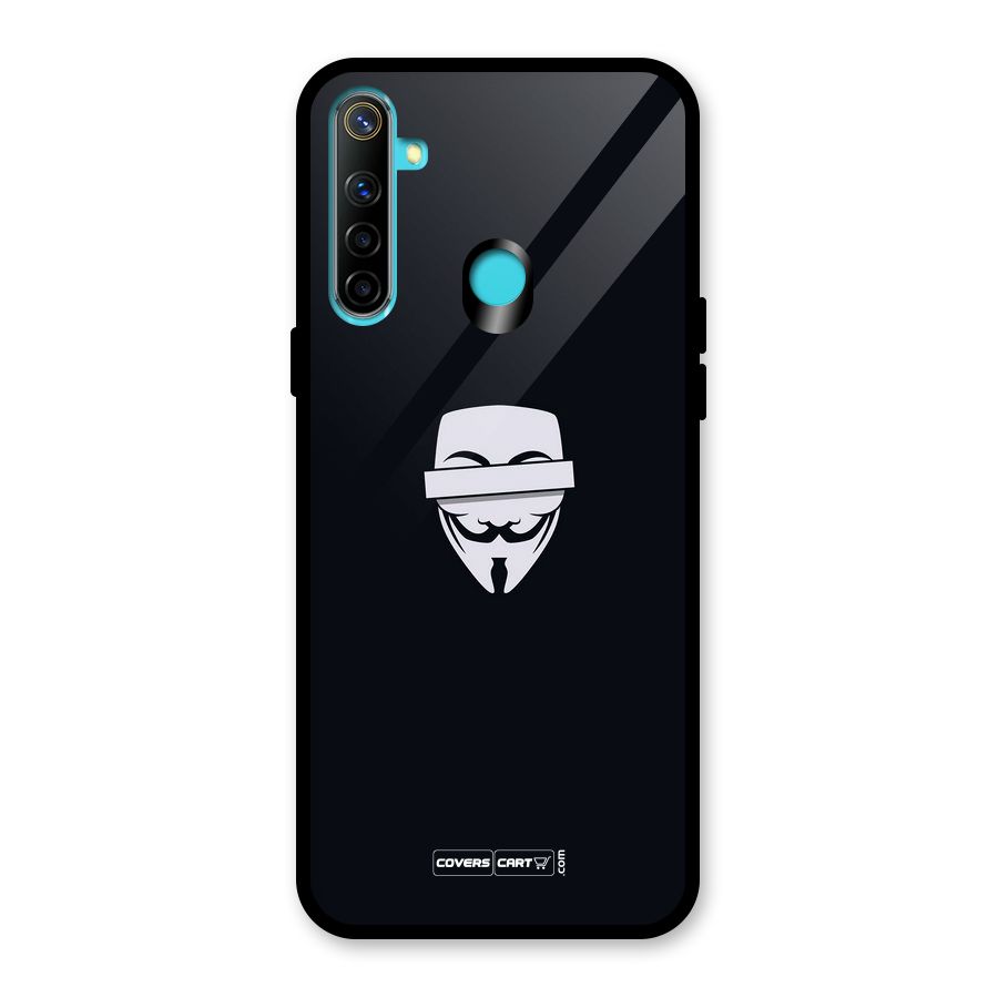Anonymous Mask Glass Back Case for Realme 5