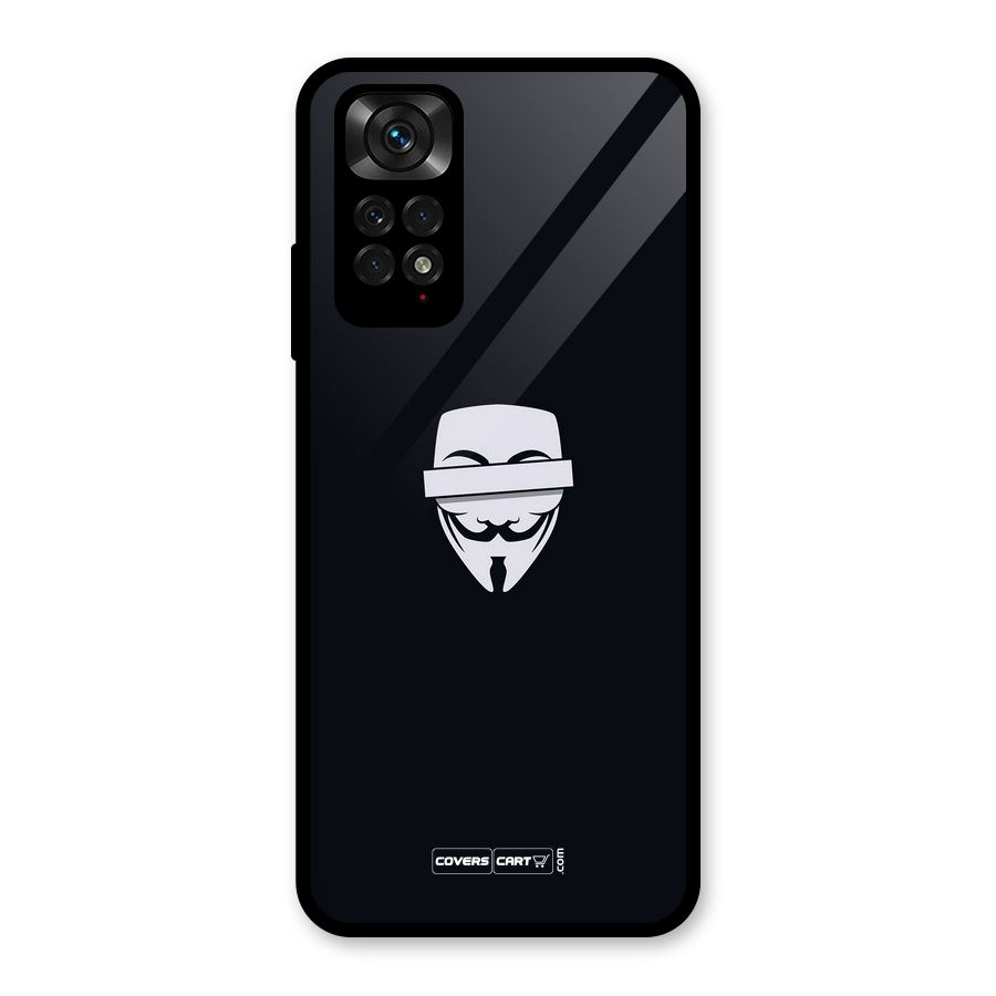 Anonymous Mask Glass Back Case for Redmi Note 11S