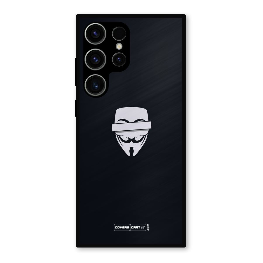 Anonymous Mask Metal Back Case for Galaxy S23 Ultra