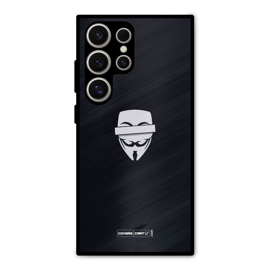 Anonymous Mask Metal Back Case for Galaxy S24 Ultra