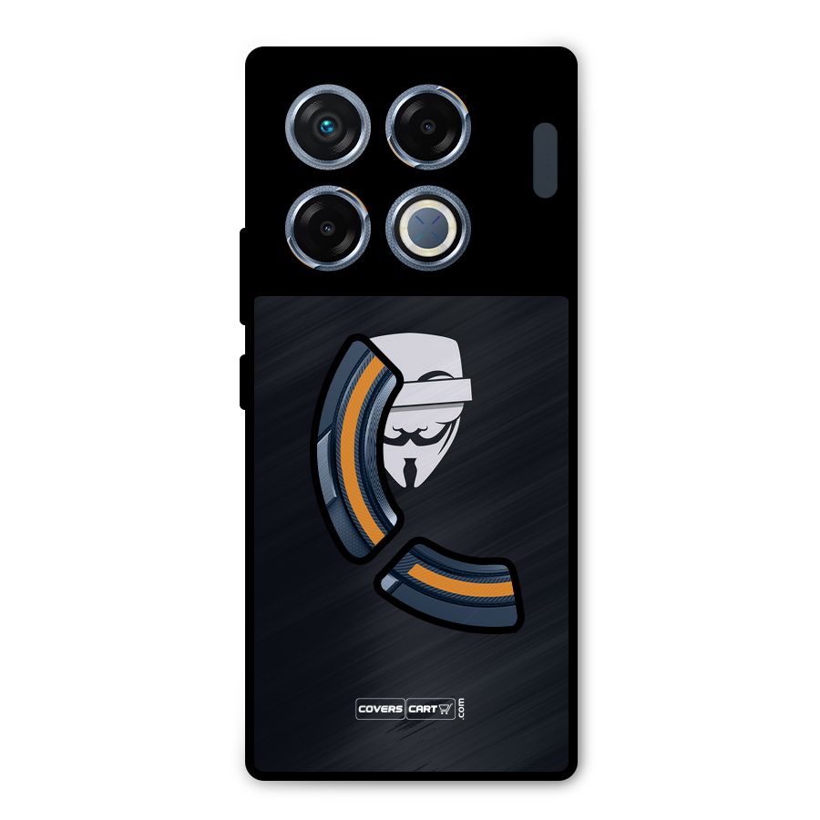 Anonymous Mask Metal Back Case for Infinix GT 20 Pro