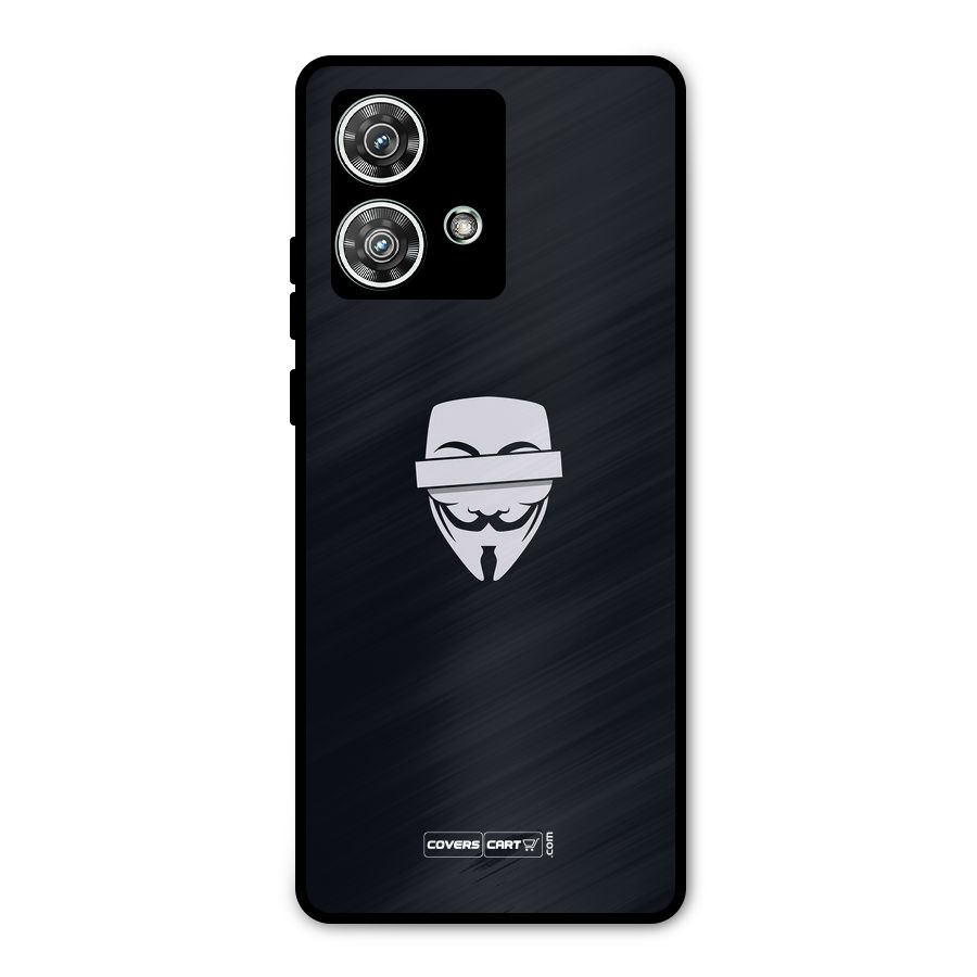 Anonymous Mask Metal Back Case for Motorola Edge 40 Neo