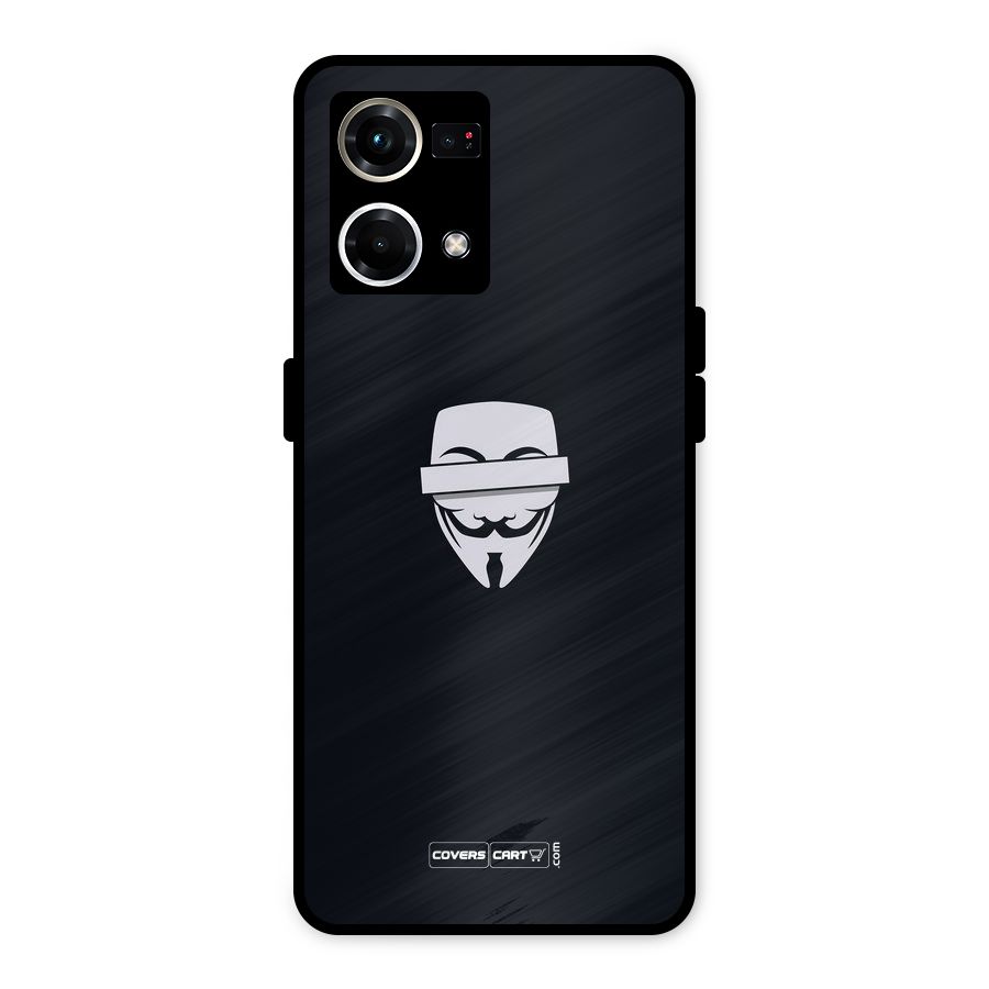 Anonymous Mask Metal Back Case for Oppo F21 Pro 4G