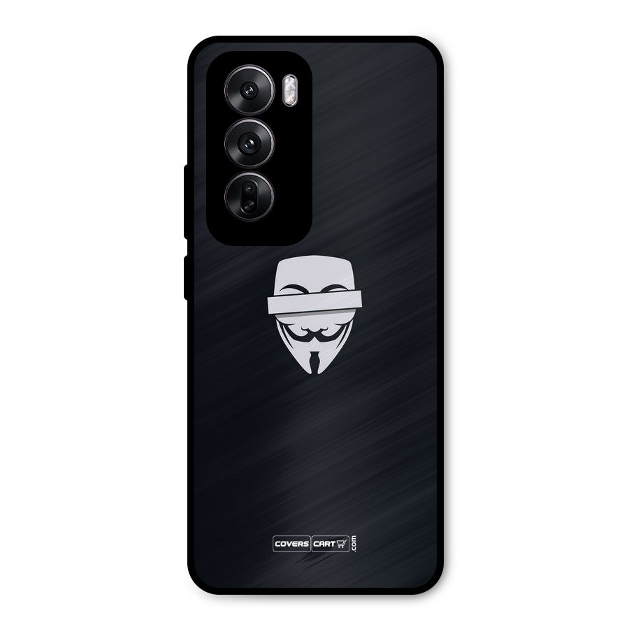Anonymous Mask Metal Back Case for Oppo Reno12
