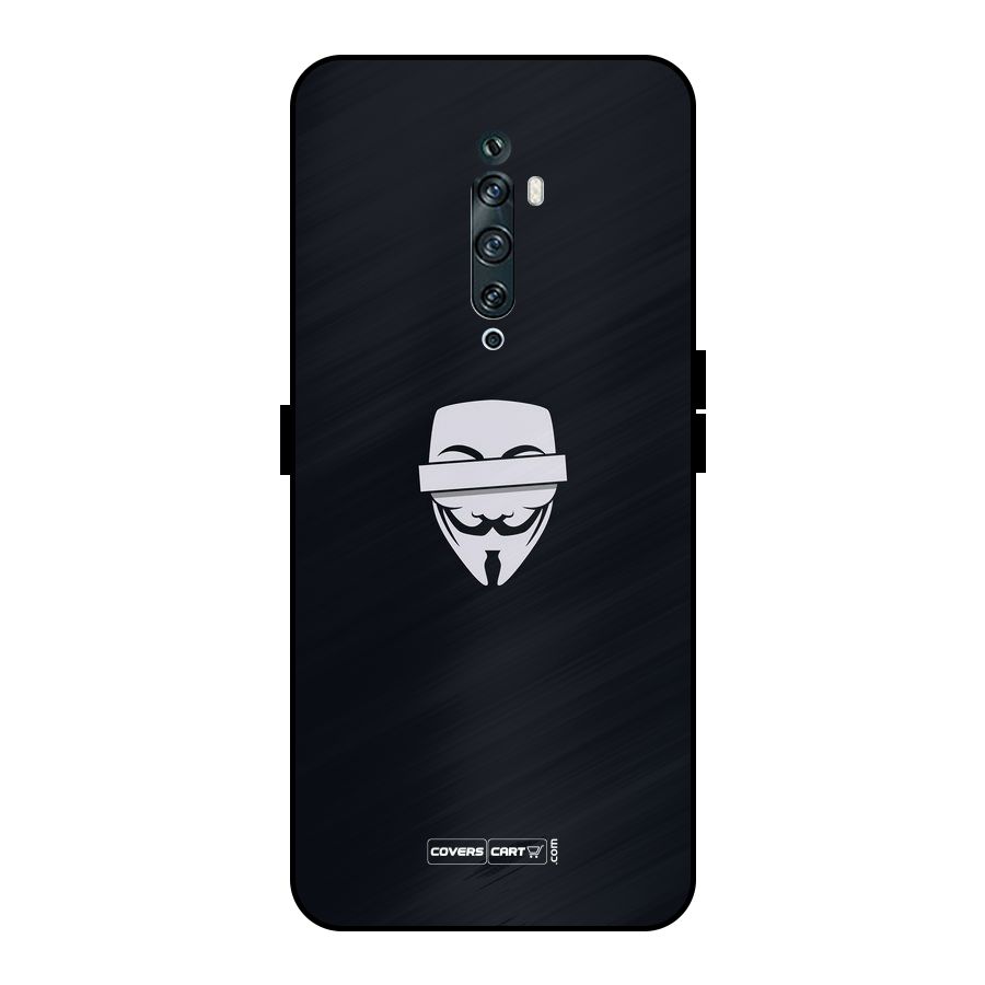 Anonymous Mask Metal Back Case for Oppo Reno2 F