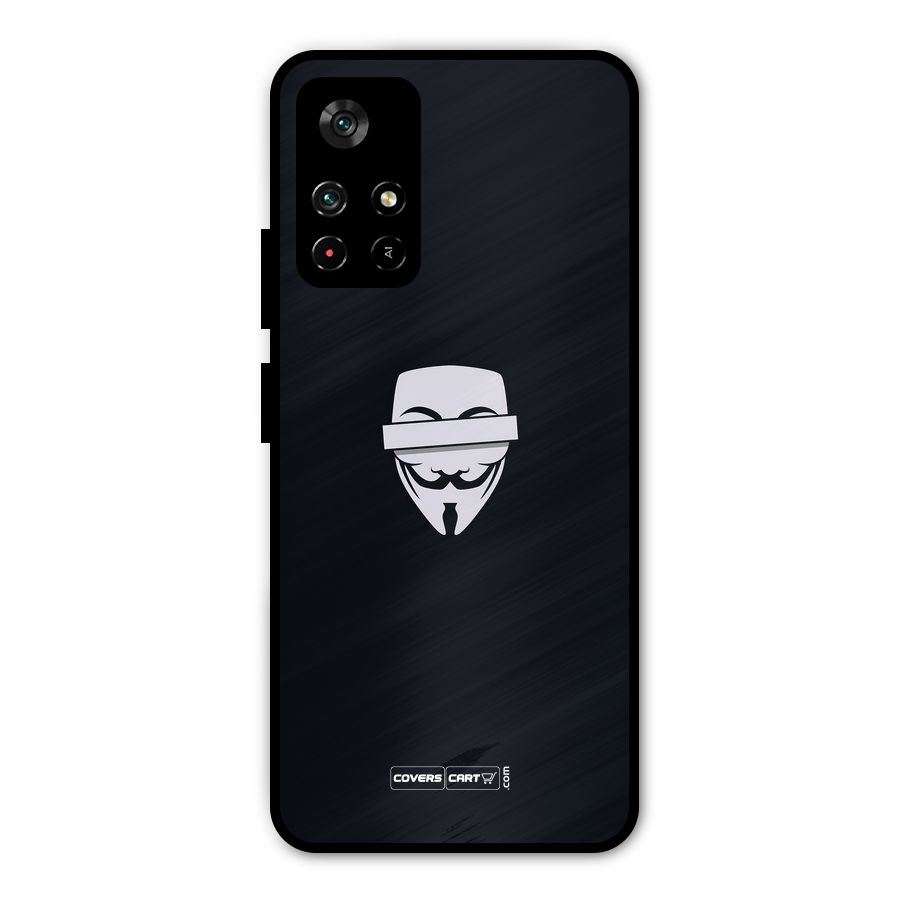 Anonymous Mask Metal Back Case for Poco M4 Pro 5G