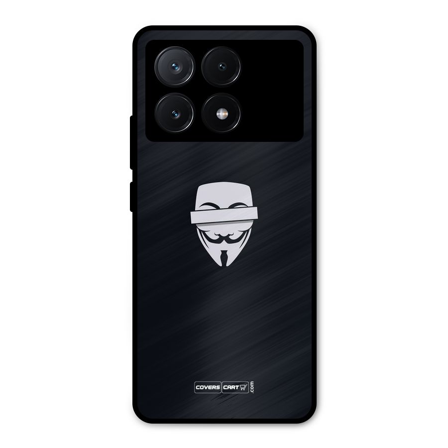 Anonymous Mask Metal Back Case for Poco X6 Pro