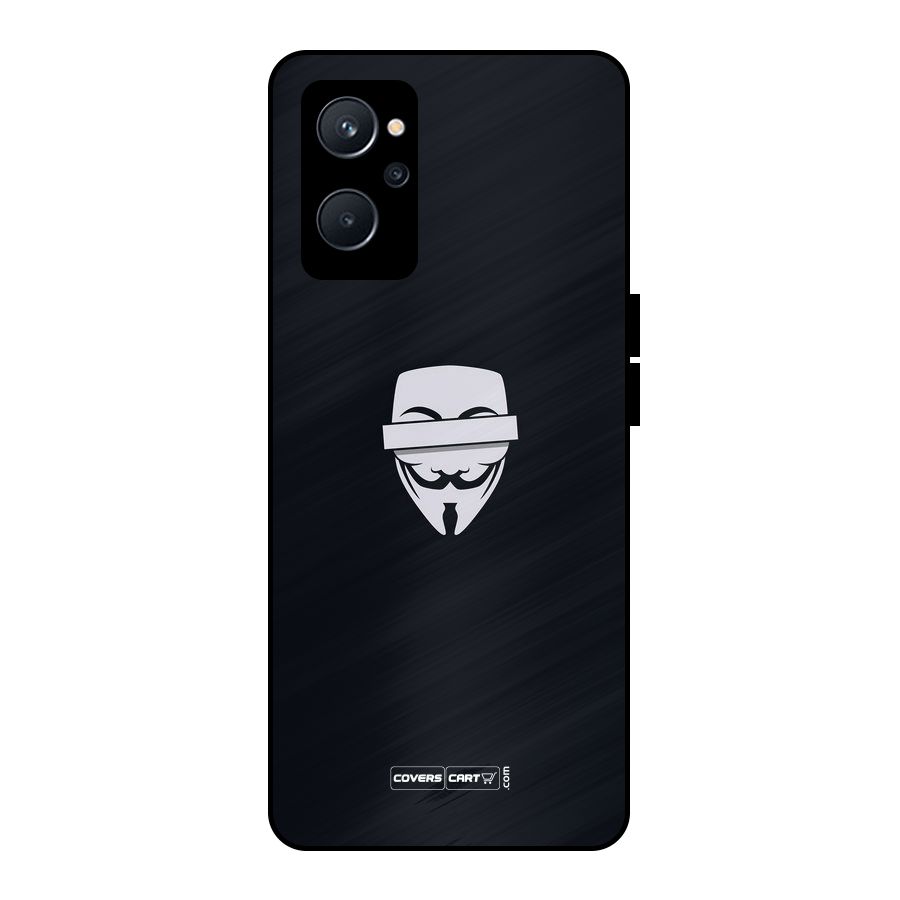 Anonymous Mask Metal Back Case for Realme 9i 5G