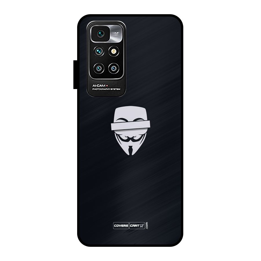 Anonymous Mask Metal Back Case for Redmi 10 Prime