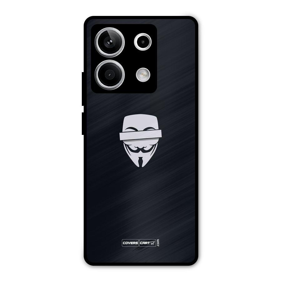Anonymous Mask Metal Back Case for Redmi Note 13 5G