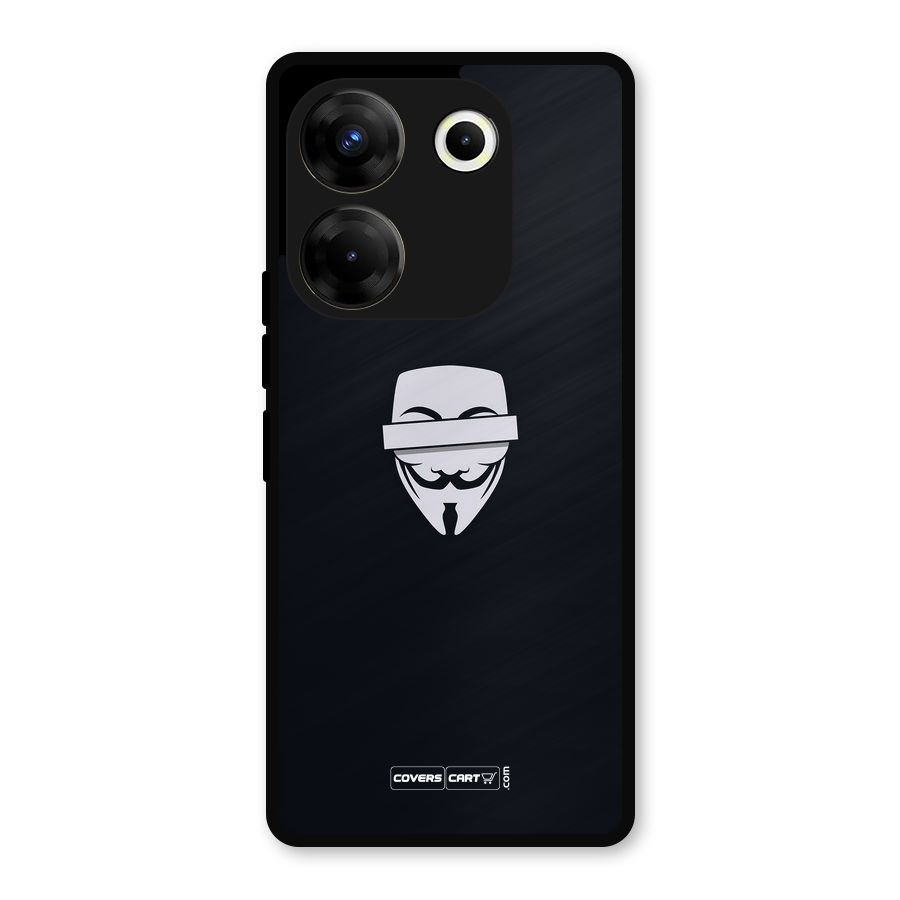 Anonymous Mask Metal Back Case for Tecno Camon 20 Pro